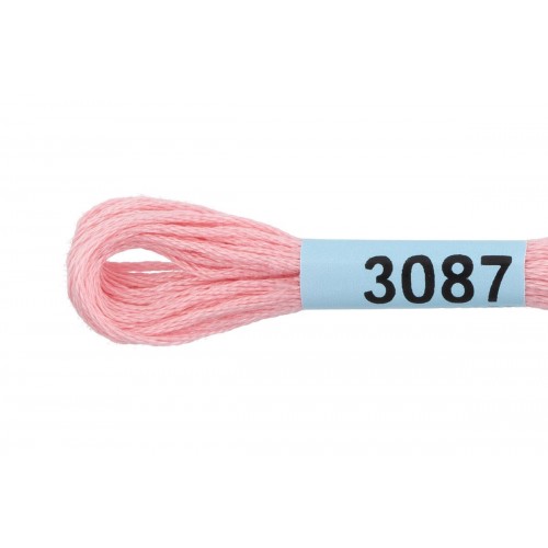 Нитки для вышивания "Gamma"    мулине  ( 3071-3172 )  100\% хлопок   24 x  8 м №3087 св.розовый