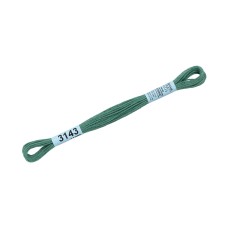 Нитки для вышивания "Gamma"    мулине  ( 3071-3172 )  100\% хлопок   24 x  8 м №3143 серо-зеленый