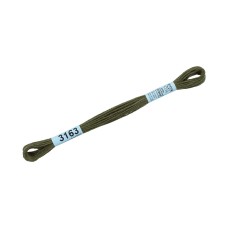 Нитки для вышивания "Gamma"    мулине  ( 3071-3172 )  100\% хлопок   24 x  8 м №3163 коричневый-хаки