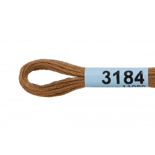 Нитки для вышивания "Gamma"    мулине  ( 3173-6115 )  100\% хлопок   24 x  8 м №3184 горчичный