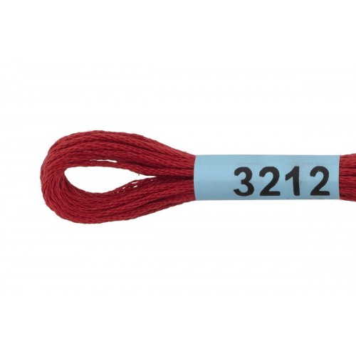 Нитки для вышивания "Gamma"    мулине  ( 3173-6115 )  100\% хлопок   24 x  8 м №3212 св.бордовый