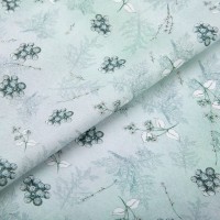 Ткань для пэчворка PEPPY   ДЫХАНИЕ ЛЕТА   ФАСОВКА   50 x 55 см  140 г/кв.м ± 5   100\% хлопок ДЛ-22 ментол