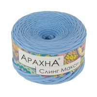 Пряжа ARACHNA "Sling Maxi"   100\% хлопок   4 шт. х  300 г ± 30 г  100 м ± 5 м №38 голубой