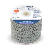 "Gamma"   тесьма декоративная "Булет"   GBL-15   13 мм  33 м ± 0.5 м №079 бл.серый