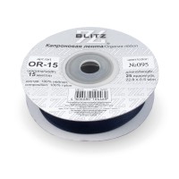 Лента капроновая 15 мм ( 5/8 ")  "BLITZ"   OR-15   22.8 м ± 0.5 м №095 чернильный