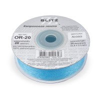 Лента капроновая 20 мм ( 3/4 ")  "BLITZ"   OR-20   22.8 м ± 0.5 м №089 голубой