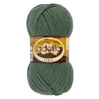 Пряжа ADELIA "LIRA"   100\% акрил   10 шт. х  50 г  200 м ± 5 м №13 зеленый