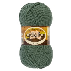 Пряжа ADELIA "LIRA"   100\% акрил   10 шт. х  50 г  200 м ± 5 м №13 зеленый