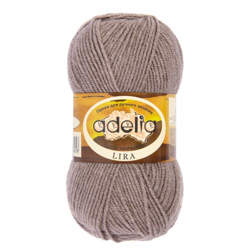 Пряжа ADELIA "LIRA"   100\% акрил   10 шт. х  50 г  200 м ± 5 м №06 серо-бежевый