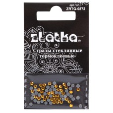 Страз клеевой "Zlatka"   ZRTG-0872   SS08   цветные   2.4 мм  стекло   5 x  72 шт  в пакете с картонным еврослотом №15 яр.жёлтый (Topaz)