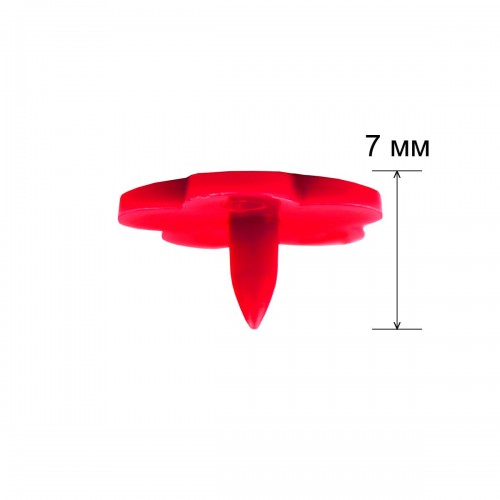 Кнопка "Micron"   POM-12 FL/500   Кнопки пластиковые   пластик  d 12 мм  500 шт. № 003 красный