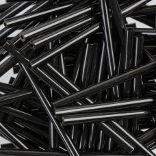 Бисер Чехия TUBES   321-11001   50 x 3 мм  50 г 23980 черный