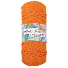 Пряжа ARACHNA "Cord Soft"   100\% полиэфир   3 шт. х  230 г ± 10 г  100 м ± 5 м №125 оранжевый