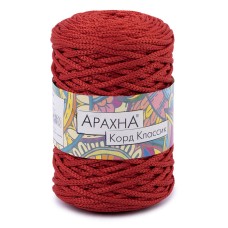 Пряжа ARACHNA "Cord Classic"   100\% полиэфир   3 шт. х  200 г ± 10 г  100 м ± 5 м №23 красный