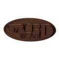№07/5 5 шт №1742A sport wear коричневый 3x7 см