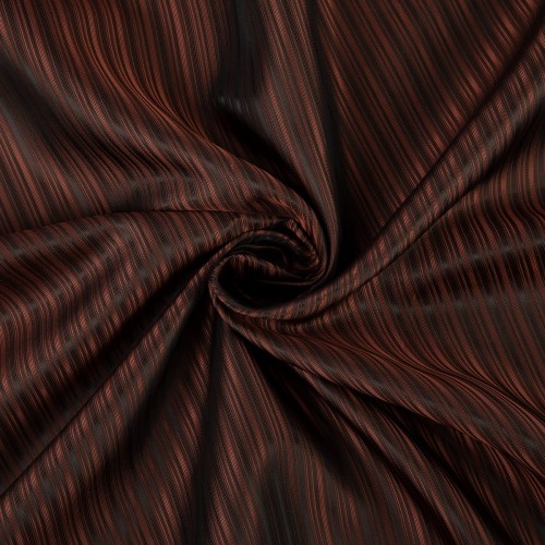 Ткань подкладочная "Gamma"   Taffeta с рисунком   JTR   52\% полиэстер, 48\% вискоза   500 х  145 см ± 2 см №021 коричневый в полоску