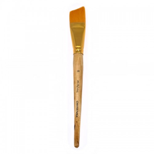 Кисть синтетика "Mr.Painter"   SBA 206-26   плоская со скосом   5 шт  короткая ручка №26
