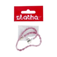"Zlatka"   Браслет плетеный   RBL-01   21 см  5 шт  СК/Распродажа №04 розовый