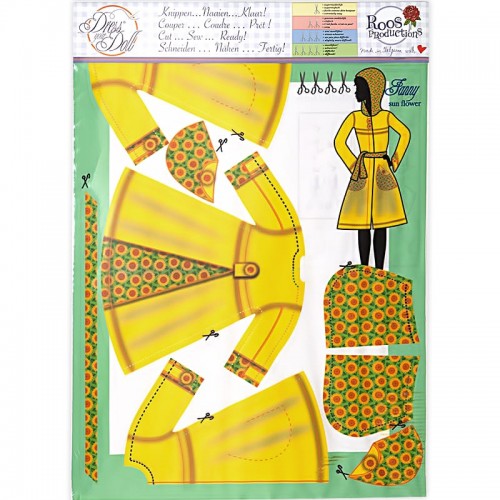 Набор для шитья "DressYourDoll"   Одежда для кукол  №4   СК/Распродажа S412-0402 Fanny Sun Flower