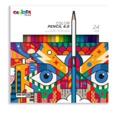 "Carioca Plus"   Карандаши цветные   заточенный   24 цв. 45203