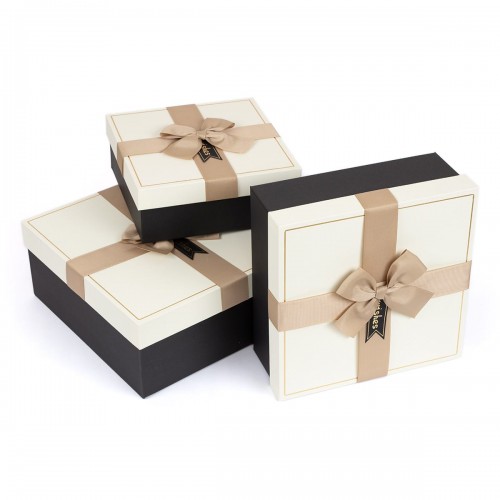 "Stilerra"   YBOX-S30-3   Набор подарочных коробок   3 в 1  20.5  х 20.5  х 8 -  27  х 27  х 11.5 см 02 коричневый