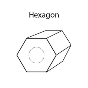 Бисер Япония "TOHO" 11/0   HEXAGON №5   2.2 мм  500 г №0557 золотой