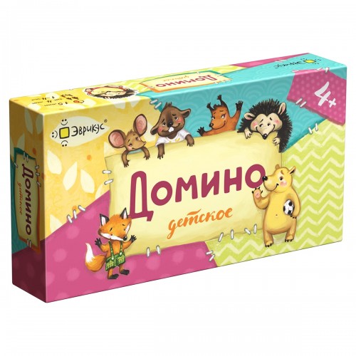 Игра настольная "Эврикус"   "Домино детское"   BG-12018 .
