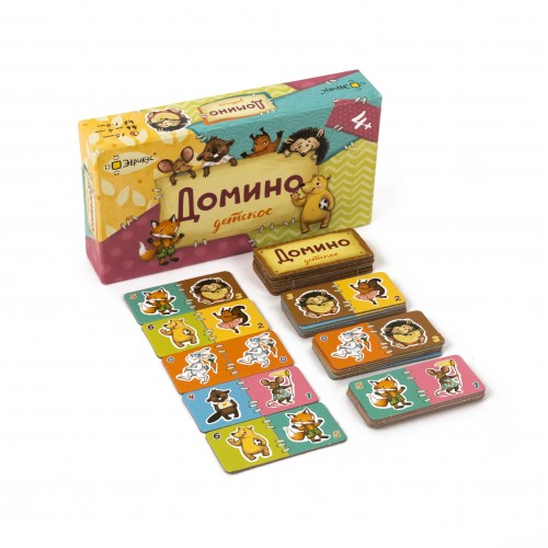 Игра настольная "Эврикус"   "Домино детское"   BG-12018 .
