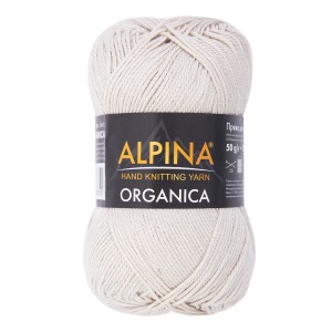 Пряжа ALPINA "ORGANICA"   80\% хлопок, 20\% лён   10 шт. х  50 г  170 м ± 8 м №10 св.серый