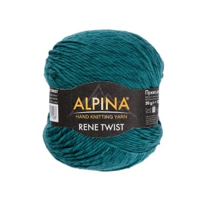 Пряжа ALPINA "RENE TWIST"   100\% хлопок   10 шт. х  50 г  125 м ± 5 м №03 рыжий
