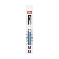 Для вязания "PRYM"   218491   крючок для вязания Ergonomics   пластик  d 9.0 мм  18 см  в картонной упаковке светло-голубой