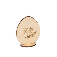 Заготовка для декорирования "Mr. Carving"   ВД-690   Яйцо на подставке "ХВ"   фанера   8  х 6 х  2.5 см .