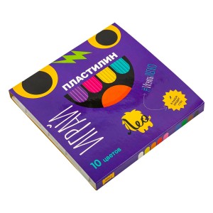 "Лео"   "Играй"   Пластилин классический   LPMC-0110   200 г ( в картонной упаковке )  10 цв. .