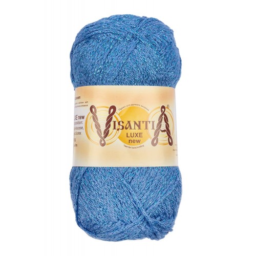 Пряжа VISANTIA "LUXE new"   85\% вискоза, 15\% люрекс   5 шт. х  100 г  240 м ± 5 м №14 ЧЁРНЫЙ с чёрным