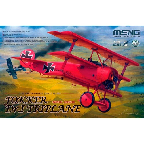 "MENG"   QS-002   "самолёт" Fokker Dr. I Triplane 1/32