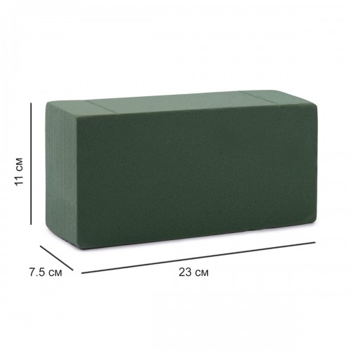 FWBK   Флористическая пена  для живых цветов   23 x 11 x 7.5 см  15 шт.  кирпич "Кирпич"