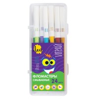 "Лео"   "Играй"   Фломастеры смываемые   LPFPB-24   24 цв .