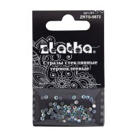 Страз клеевой "Zlatka"   ZRTG-0872   SS08   AB-Crystal   2.4 мм  стекло   5 x  72 шт  в пакете с картонным еврослотом №02 перламутровый (AB-crystal)