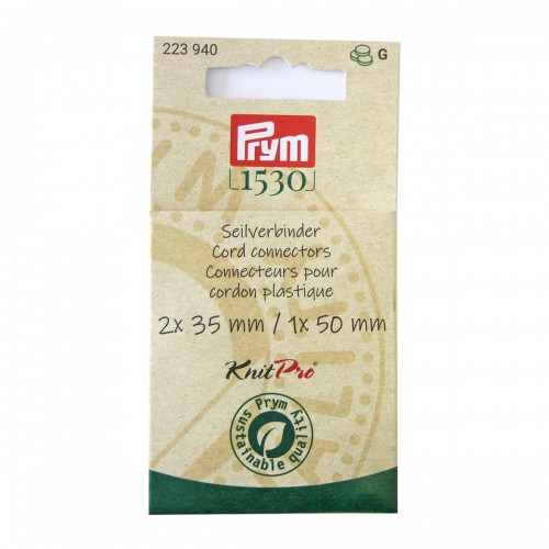 Спицы  PRYM 223940   Соединители лески для спиц "Natural" 3 шт.   латунь   3 шт 2 х 35 мм, 1 х 50 мм