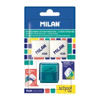 "Milan"   Ластик School 430 в блистере   2,8 х 2,8 х 1,3 см BYM10330