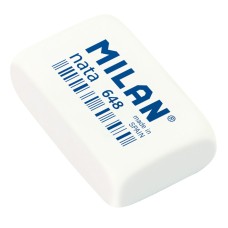 "Milan"   Мягкий ластик nata 648N   3,1 х 1,9 х 0,9 см  48 шт. CPM648N белый