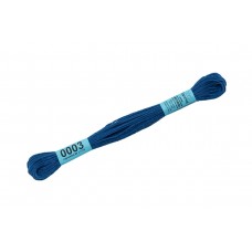 Нитки для вышивания "Gamma"    мулине  ( 0001-0206 )  100\% хлопок   24 x  8 м №0003 васильковый
