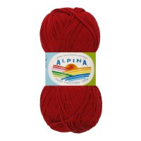 Пряжа ALPINA "HOLLY"   100\% мерсеризованный хлопок   10 шт. х  50 г  200 м ± 10 м №220 бордовый