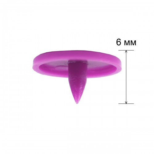 Кнопка "Micron"   POM-10/500   Кнопки пластиковые   пластик  d 10 мм  500 шт. № 012 сиреневый