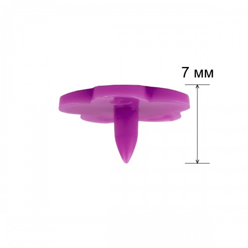 Кнопка "Micron"   POM-12 FL   Кнопки пластиковые   пластик  d 12 мм  15 шт. № 012 сиреневый