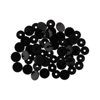 Кнопка "Micron"   POM-12/500   Кнопки пластиковые   пластик  d 12 мм  500 шт. № 002 чёрный
