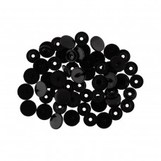 Кнопка "Micron"   POM-12/500   Кнопки пластиковые   пластик  d 12 мм  500 шт. № 002 чёрный