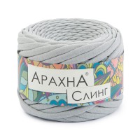 Пряжа ARACHNA "Sling"   100\% хлопок   6 шт. х  150 г ± 10 г  50 м ± 2 м №49 св.серый