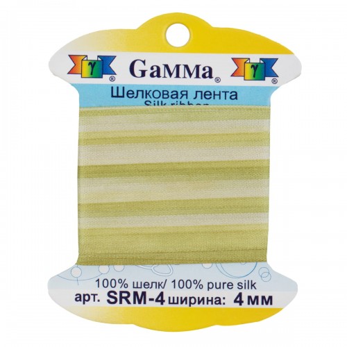 "Gamma"   шелковая   SRM-4   ФАСОВКА   0.2 -  4 мм  9.1 м ± 0.5 м M024 серо-зеленый/зеленый