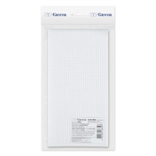 Канва K03   "Gamma"   Aida №11   ФАСОВКА   100\% хлопок   50 х 50 см ± 2 см белый